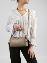 Crossbody Bag Emblem Trio Polyurethane Calvin klein jeans Beige emblem trio 4F3370G-vue-porte