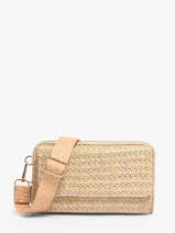 Ccrossbody Wallet Miniprix Beige raphia 1460