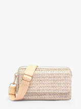 Ccrossbody Wallet Miniprix Beige raphia 1460