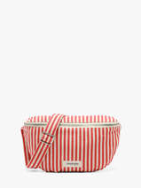 Le Sac Banane Custine Striped Coton Recycl� Rivedroite Rouge spring striped CUSTSTRI