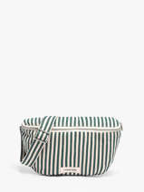 Belt Bag Rivedroite Green spring striped CUSTSTRI