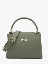 Leather Magnolia Top-handle Bag Nathan baume Green eden 3