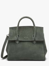 Sac � Main Clara Cuir Daim Nathan baume Vert nathan 2S