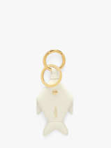 Bijou De Sac Funny Fish Cuir Lancel Blanc charms A14200