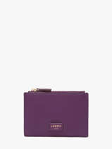 Porte-cartes Ninon Cuir Lancel Violet ninon A14079