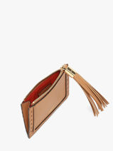 Card Holder Premier Flirt Leather Lancel Brown premier flirt A14033-vue-porte