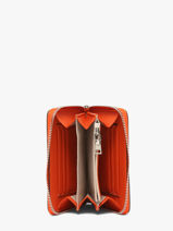 Portefeuille Ld Wallets Laurent david Orange ld wallets 1-vue-porte