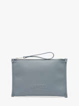 Leather Jour Pouch Lancel Blue jour A13174