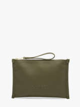 Pochette Zipp�e Jour Cuir Lancel Vert jour A13174