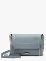 Leather Ninon Soft Crossbody Bag Lancel Blue ninon A14030
