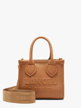 Leather Mini Jour Crossbody Bag Lancel Brown jour A14078