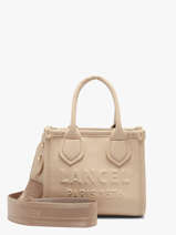 Leather Mini Jour Crossbody Bag Lancel Beige jour A14078