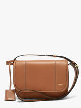 Medium Leather Victoire Crossbody Bag Lancel Brown victoire A13992