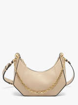 Shoulder Bag Croisette Leather Lancel Beige croisette A13987