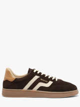 Sneakers In Leather Gant Black men CUZIMG46