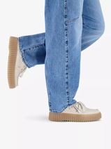 Platform Boat Shoes In Leather Clarks Beige accessoires 26186302-vue-porte