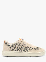 Sneakers En Cuir Palladium Beige women 94642243