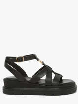 Sandals In Leather Tamaris Black women 46