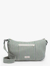Shoulder Bag Spring Striped Cotton Rivedroite Green spring striped MCHASTRI