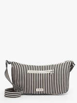 Shoulder Bag Spring Striped Cotton Rivedroite Black spring striped MCHASTRI
