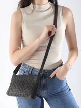 Sac Bandouli�re Heritage Cuir Biba Noir heritage KA9-vue-porte