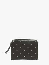 Coin Purse Leather Biba Black wallet KAT2L
