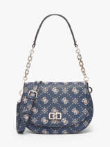 Sac Bandouli�re Emelie Logo Polyester Guess Bleu emelie logo GP992820