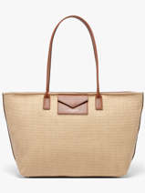 Shoulder Bag Kba Mariniere Osier Lancaster Brown kba mariniere osier 79