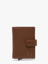 Wallet Caviar Leather Crinkles Brown caviar 14600