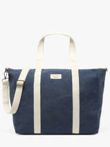 A4 Size Shoulder Bag Amour Toile Cotton Miniprix Blue amour toile 8087