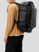 Sac De Voyage Cabine Sac � Dos Backpack Kapten and son Noir backpack LISBOMDU-vue-porte