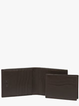 Wallet Caviar Leather Crinkles Brown caviar 14124-vue-porte