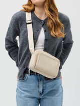 Crossbody Bag Kapten and son Beige bags LULEA-vue-porte