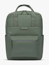1 Compartment Backpack With 15" Laptop Sleeve Kapten and son Green essential color C