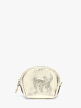 Leather Caviar Coin Purse Crinkles Gold caviar 14026