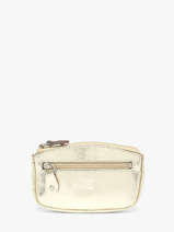 Leather Caviar Coin Purse Crinkles Gold caviar 14036