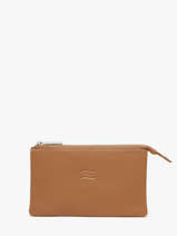 Leather Caviar Wallet Crinkles Brown caviar 14196