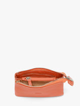 Leather Caviar Coin Purse Crinkles Orange caviar 14538-vue-porte