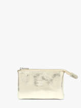 Porte-monnaie Caviar Cuir Crinkles Or caviar 14538