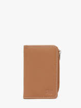Portefeuille Cuir Crinkles Marron caviar 14340