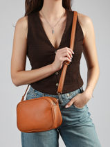 Sac Bandouli�re New Grain Miniprix Beige new grain 1464-vue-porte