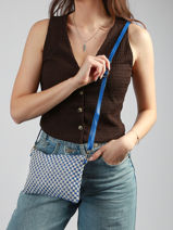 Shoulder Bag Beauty Miniprix Blue beauty S014-vue-porte