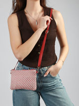 Sac Bandouli�re Beauty Polyester Miniprix Rose beauty S014-vue-porte