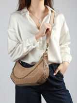 Shoulder Bag Croisette Lancel Beige croisette A13989-vue-porte