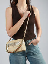 Shoulder Bag Cm Mila louise Beige cm 23673CM-vue-porte