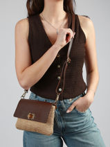 Shoulder Bag Capri Milano Brown capri CP25111-vue-porte