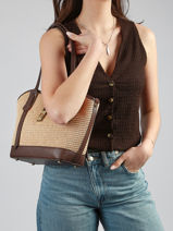 Shoulder Bag Capri Milano Brown capri CP25113-vue-porte