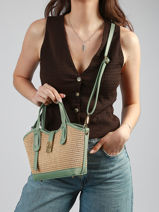 Satchel Capri Milano Green capri CP25114-vue-porte