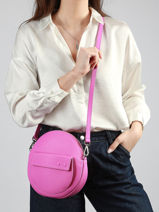 Leather Dorine Crossbody Bag Nathan baume Pink nathan 32PO-vue-porte