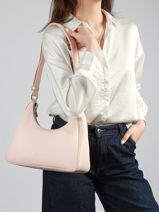 Sac Port� �paule Manaus Cuir Nathan baume Rose brasil 2-vue-porte